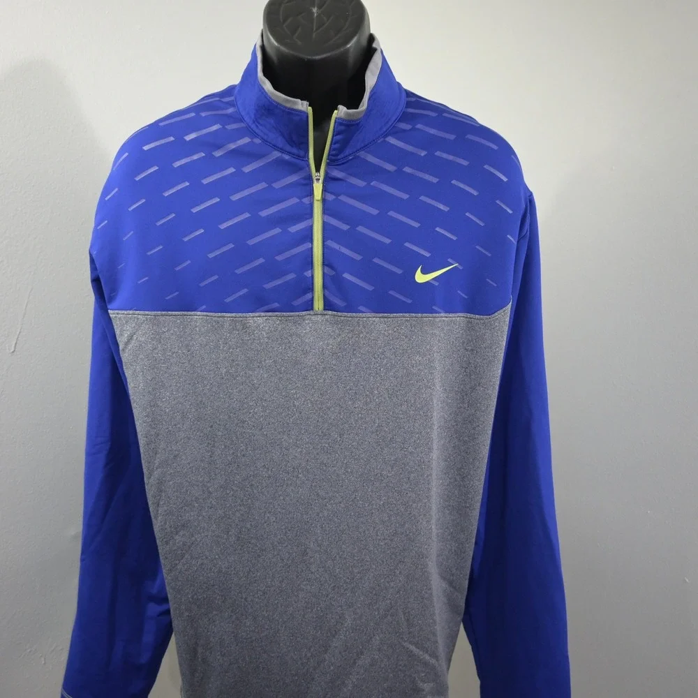 Nike Golf 1/4 Zip Fleece Pullover Mens XXL Tour Performance Dri-Fit Long Sleeve